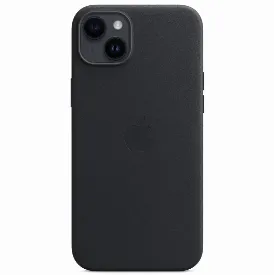 Чехол Apple iPhone 14 Plus Leather MPP93, Midnight, Черный